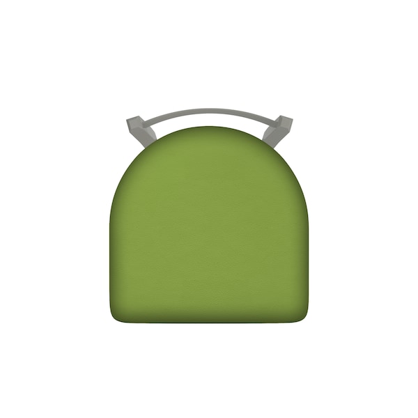 Holland Bar Stool Co 30" Low Back Swivel Bar Stool, Nickel Finish, Canter Kiwi Green Seat - 82130AN009