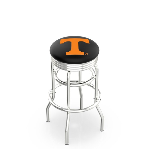 Holland Bar Stool Co 30" Chrome 2-Ring Tennessee Swivel Bar Stool, Accent Ring - L7C3C30TENNES