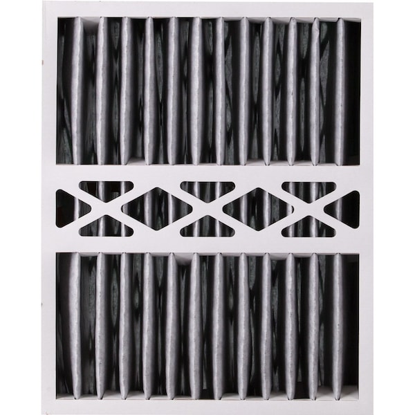 Nordic Pure 16x20x5 Plus Carbon Pleated Air Filter, High Capacity, MERV 8, 2 PK - 16X20X5HPM8C-2