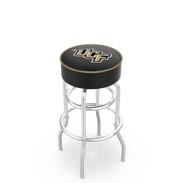 Holland Bar Stool Co 25" Central Florida Cushion Seat, 2-Ring Chrome Swivel Bar Stool - L7C125CENFLA