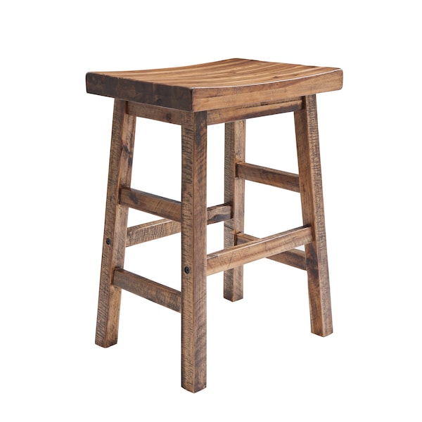 Alaterre Furniture Durango 26"H Industrial Wood Counter-Height Stool - ANDU2174