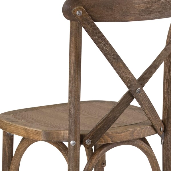 Flash Furniture Barstool, Antique, Cross Back - XA-X-BAR-GO-GG