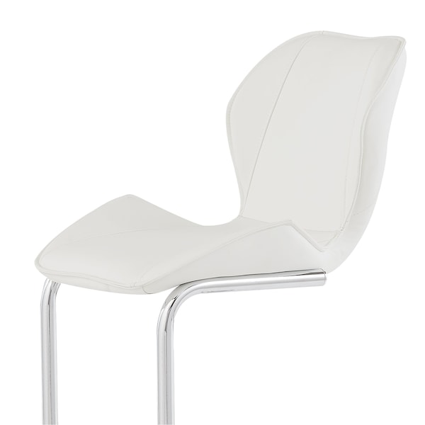 Global Furniture Usa Contemporary PU D1446 White Bar Stool - 770