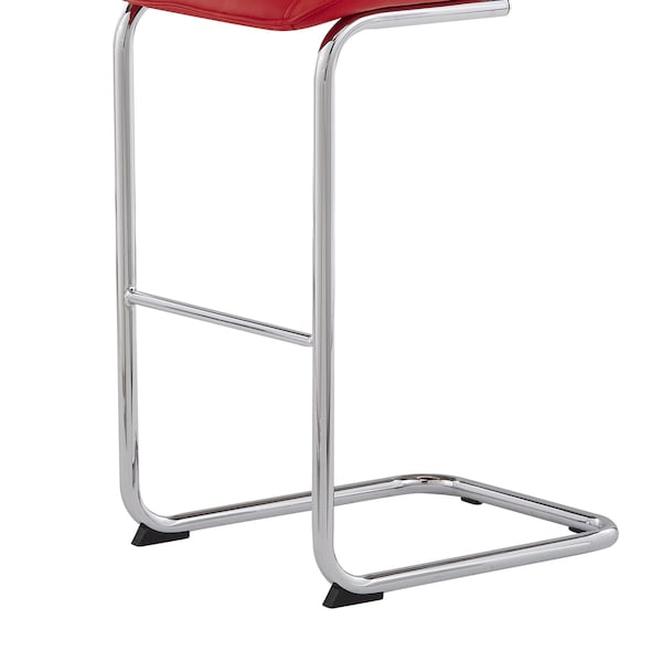 Global Furniture Usa Contemporary PU D1446 4 Red Bar Stools - 2941