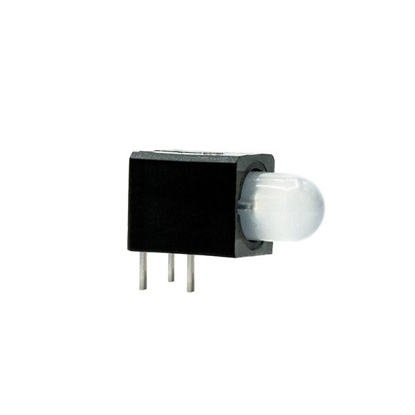 Indicador de placa de circuito Dialight 5mm LED CBI de 3 leads, bicolor, cátodo común - 550-3505F