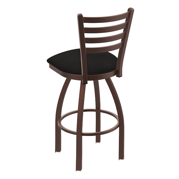 Holland Bar Stool Co 30" Swivel Bar Stool, Bronze Finish, Canter Espresso Seat - 41030BZ003
