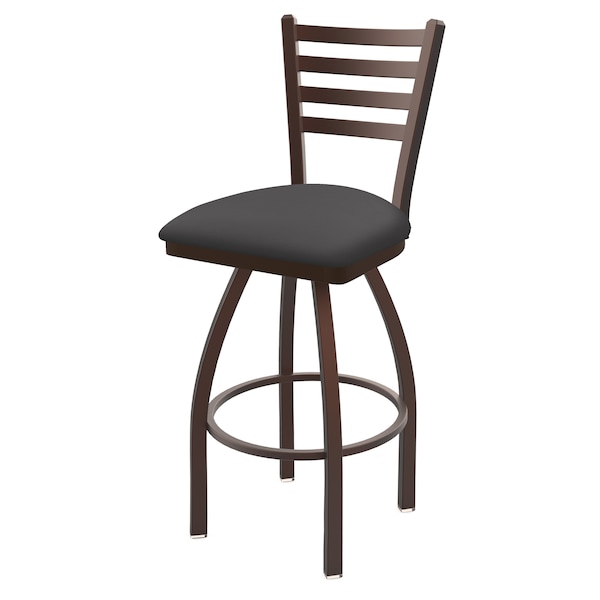 Holland Bar Stool Co 30" Swivel Bar Stool, Bronze Finish, Canter Storm Seat - 41030BZ004