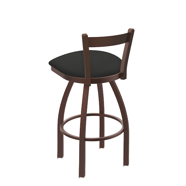 Holland Bar Stool Co 30" Low Back Swivel Bar Stool, Bronze Finish, Canter Iron Seat - 82130BZ008