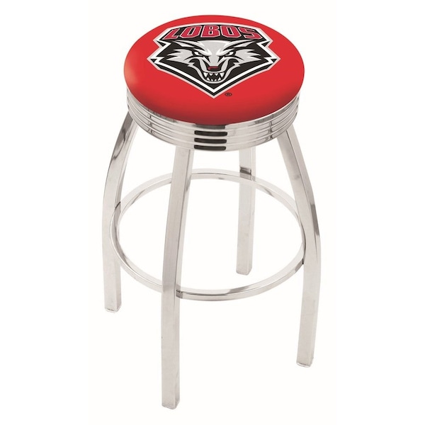 Holland Bar Stool Co 25" Chrome New Mexico Swivel Bar Stool, Accent Ring - L8C3C25NEWMEX