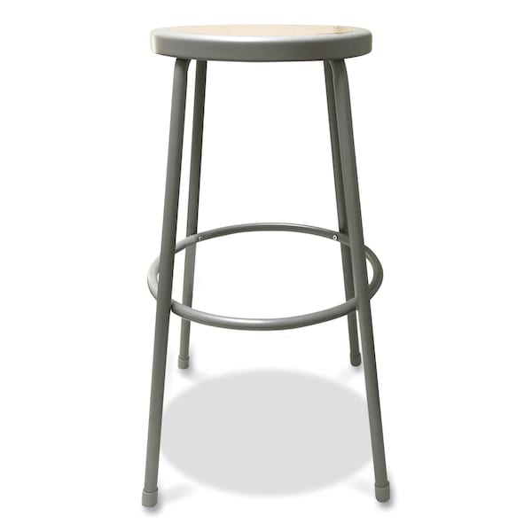 Alera Industrial Metal Shop Stool, 30" Seat Height, To 300 lbs., Brown/Gray - ALEIS6630G