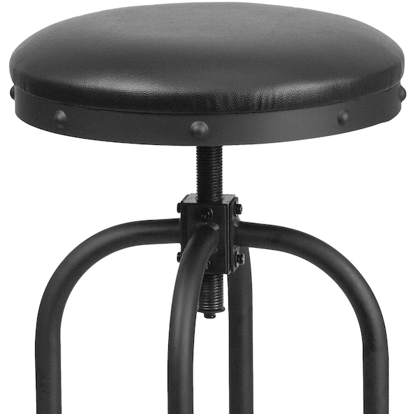 Flash Furniture Stool, 440 lb., Black, 21" Seat W - ET-BR542-230-GG