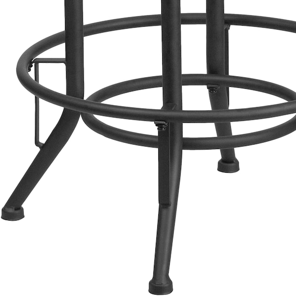 Flash Furniture Stool, 440 lb., Black, 21" Seat W - ET-BR542-230-GG