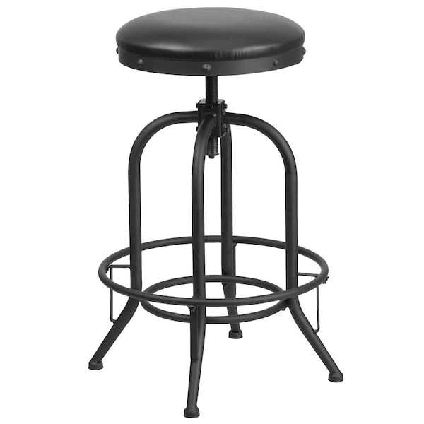 Flash Furniture Stool, 440 lb., Black, 21" Seat W - ET-BR542-230-GG