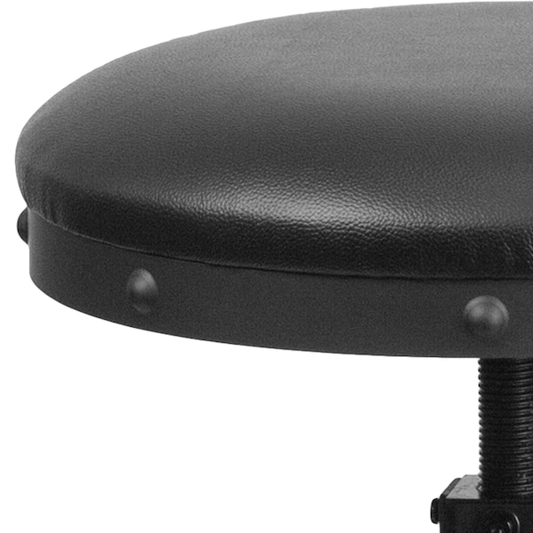 Flash Furniture Stool, 440 lb., Black, 21" Seat W - ET-BR542-230-GG