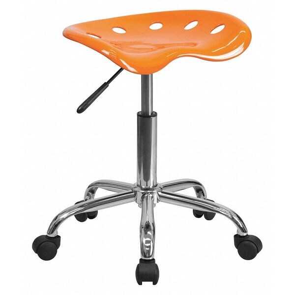 Flash Furniture Tractor Seat and Chrome Stool, Orange - LF-214A-ORANGEYELLOW-GG