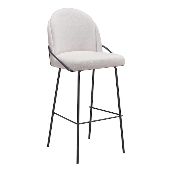 Zuo Modern Jambi Barstool Set Of 2 Ivory - 109969