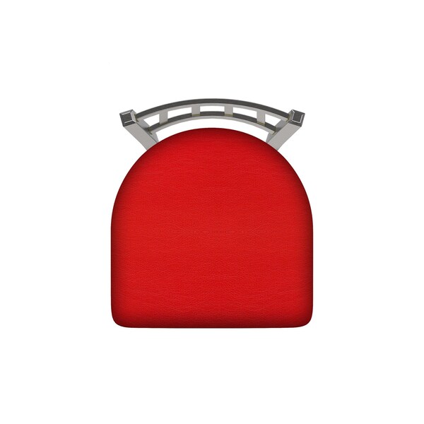 Holland Bar Stool Co 810 Contessa Stainless Steel 36in Swivel Bar Stool with Canter Red Seat - 81036SS011