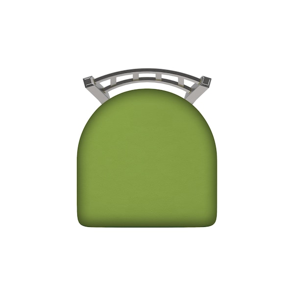 Holland Bar Stool Co 810 Contessa Stainless Steel 36in Swivel Bar Stool with Canter Kiwi Green Seat - 81036SS009