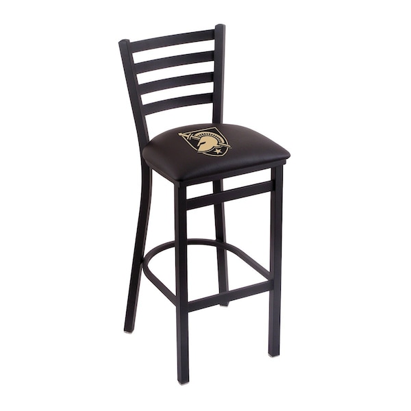 Holland Bar Stool Co 30" Blk Wrinkle US Military Academy ARMY Station Bar Stool, Ladder Back - L00430USMILA