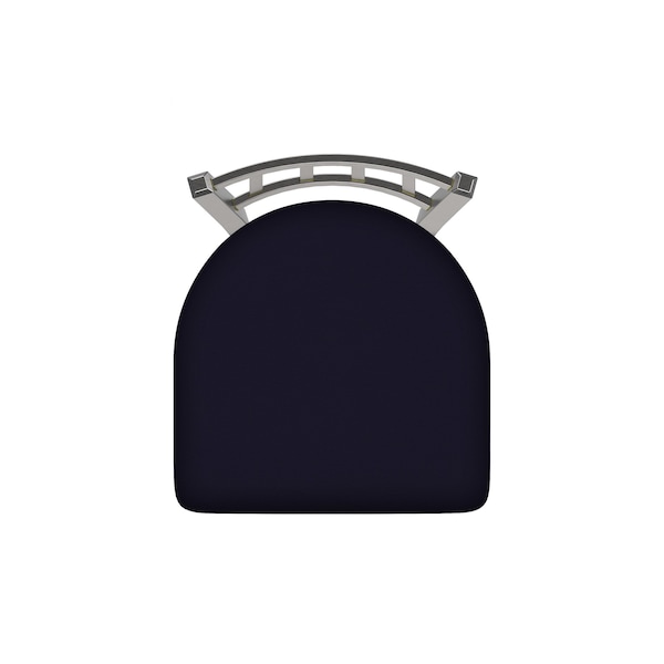 Holland Bar Stool Co OD810 Contessa Stainless Steel 36 Swivel Outdoor Bar Stool with Breeze Sapphire Seat - OD81036SSOD001