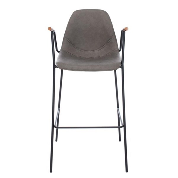 Safavieh Tanner Mid Century Barstool, Ash Grey - BST3001C