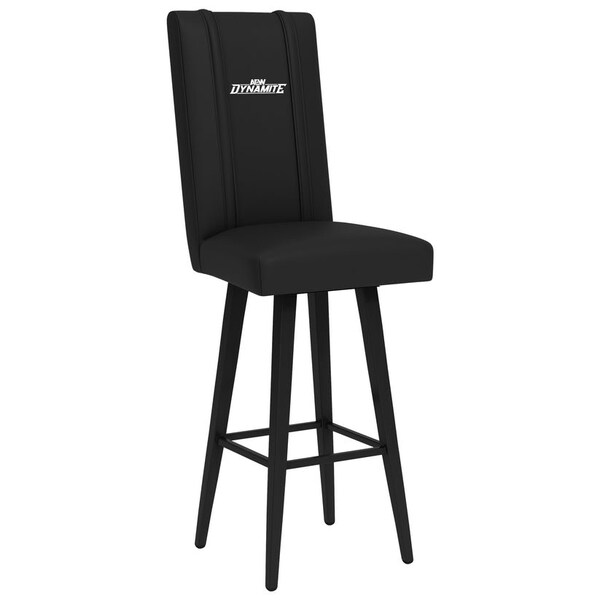 Dreamseat Swivel Bar Stool 2000 with All Elite Wrestling Dynamite White Logo - XZ2000BSSBLK-PSAEW0004