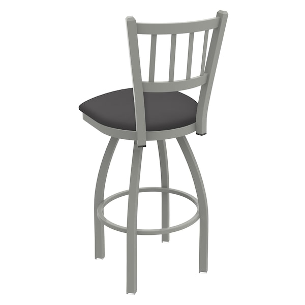 Holland Bar Stool Co 30" Swivel Bar Stool, Nickel Finish, Canter Storm Seat - 81030AN004