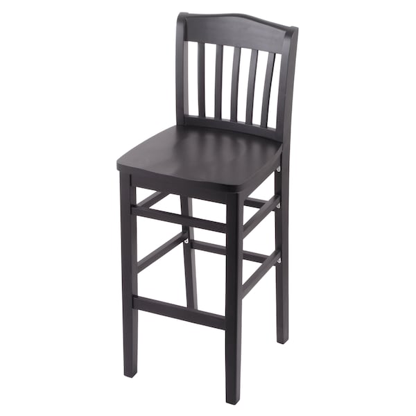 Holland Bar Stool Co 30" Bar Stool, Black Finish, a Black Seat - 311030BLKBLK