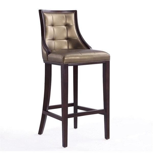 Celebracion Fifth Avenue Bronze & Walnut Beech Wood Bar Stool 45 x 19 x 22.5 in. - CE3075961