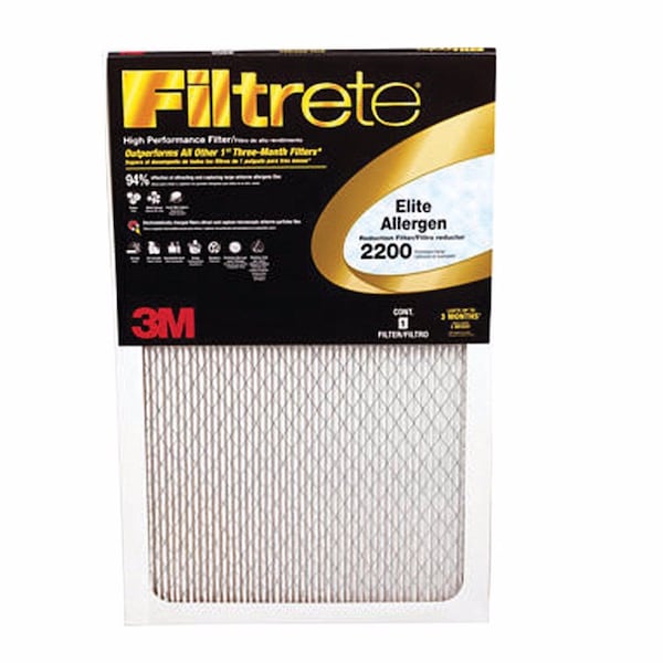 3M Filtrete 14 in. W X 20 in. H X 1 in. D Polypropylene 13 MERV Pleated Allergen Air Filter 1 pk - EA05DC-6