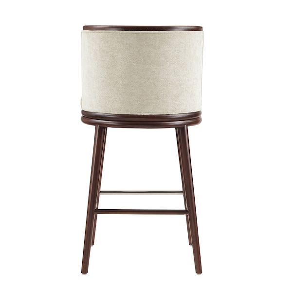 Manhattan Comfort Evalyn Barstool in Cream - Set of 3 - 3-BS024-CR