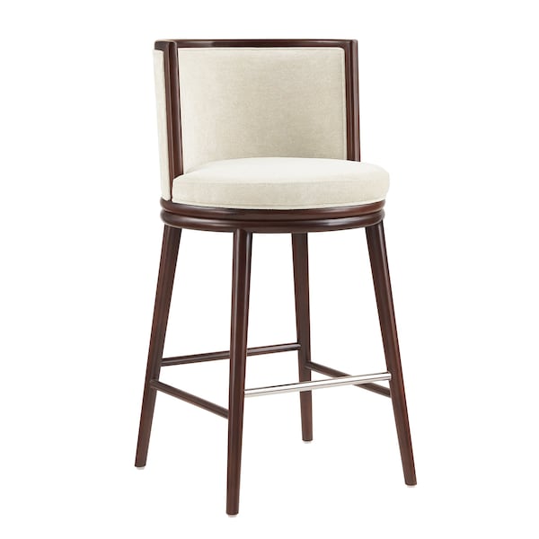 Manhattan Comfort Evalyn Barstool in Cream - Set of 3 - 3-BS024-CR