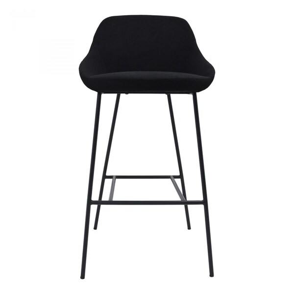 Moes Home Collection Shelby Bar Stool, Black - EJ-1039-02
