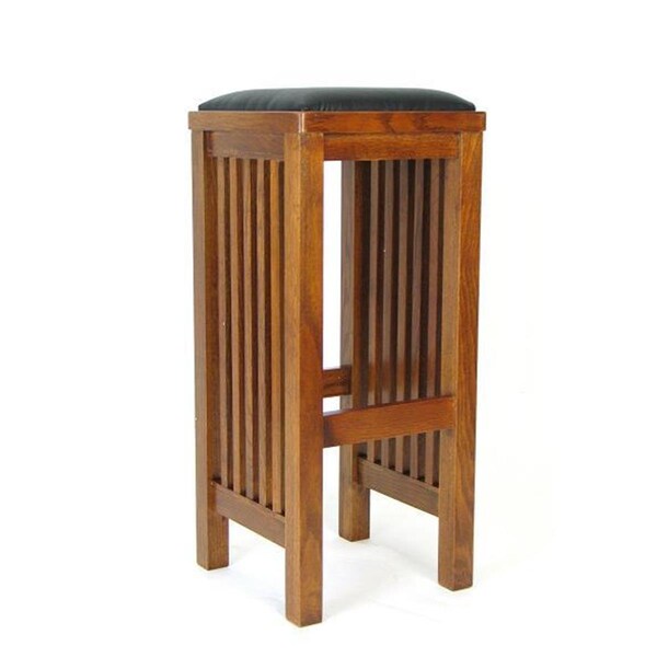 Seatsolutions 30" Stool Barstool Black Faux Leather Seat - SE3282582