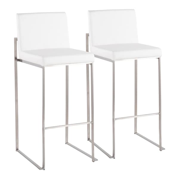 Lumisource Fuji High Back Barstool - Set of 2 PR - B30-FUJIHB SSW2