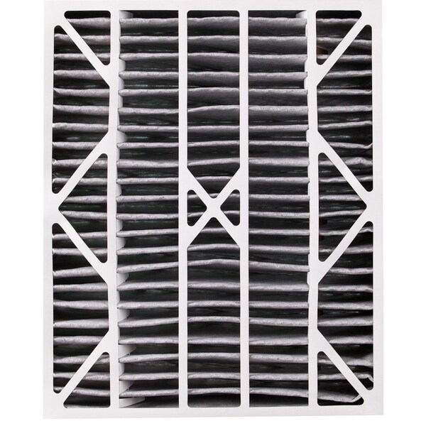 Nordic Pure 20x25x6 Plus Carbon Pleated Air Filter, High Capacity, MERV 12 - 20X25X6ASGPM12C-1