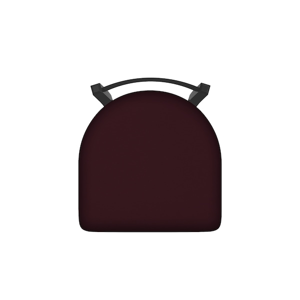 Holland Bar Stool Co 30" Low Back Swivel Bar Stool, Pewter Finish, Canter Bordeaux Seat - 82130PW005