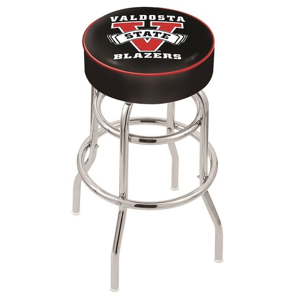 Holland Bar Stool Co 25" Valdosta State Cushion Seat, 2-Ring Chrome Swivel Bar Stool - L7C125VALDST