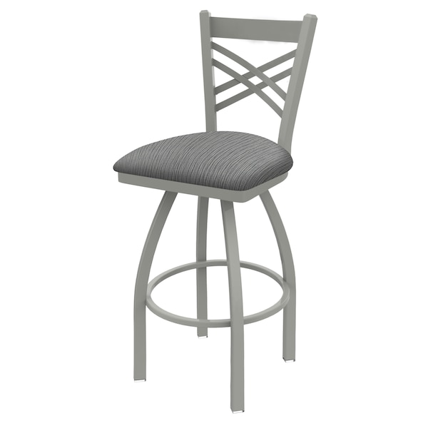 Holland Bar Stool Co 30" Swivel Bar Stool, Nickel Finish, Graph Seat - 82030AN020