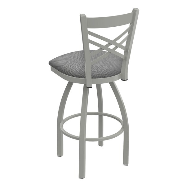 Holland Bar Stool Co 30" Swivel Bar Stool, Nickel Finish, Graph Seat - 82030AN020