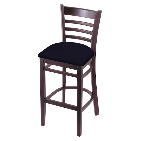 Holland Bar Stool Co 30" Bar Stool, Dark Cherry Finish, Canter Twilight Seat - 314030DC002