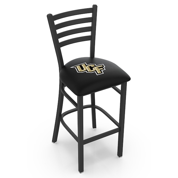 Holland Bar Stool Co 30" Blk Wrinkle Central Florida Stationary Bar Stool, Ladder Back - L00430CENFLA