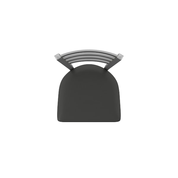 Holland Bar Stool Co OD410 Jackie Stainless Steel 36 Swivel Outdoor Bar Stool with Breeze Graphite Seat - OD41036SSOD003