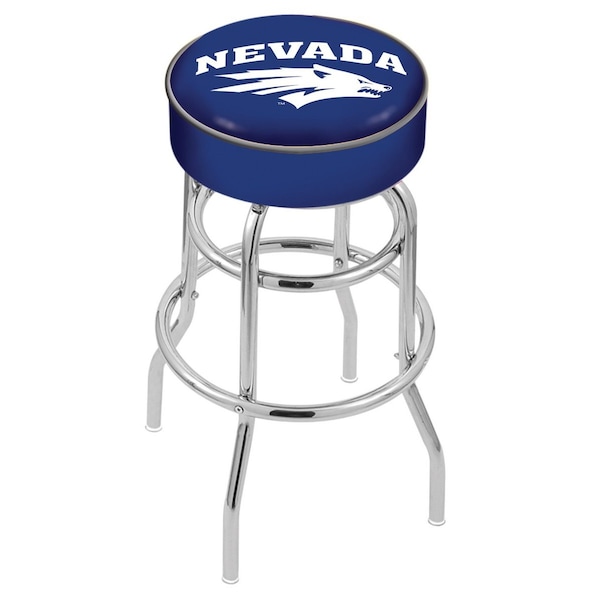 Holland Bar Stool Co 30" 4" Nevada Cushion Seat, Double-Ring Chrome Swivel Bar Stool - L7C130NEVAUN