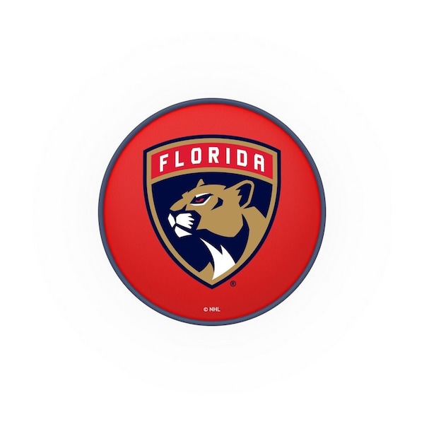 Holland Bar Stool Co 30" Florida Panthers Cushion Seat, 2-Ring Chrome Swivel Bar Stool - L7C130FLAPAN