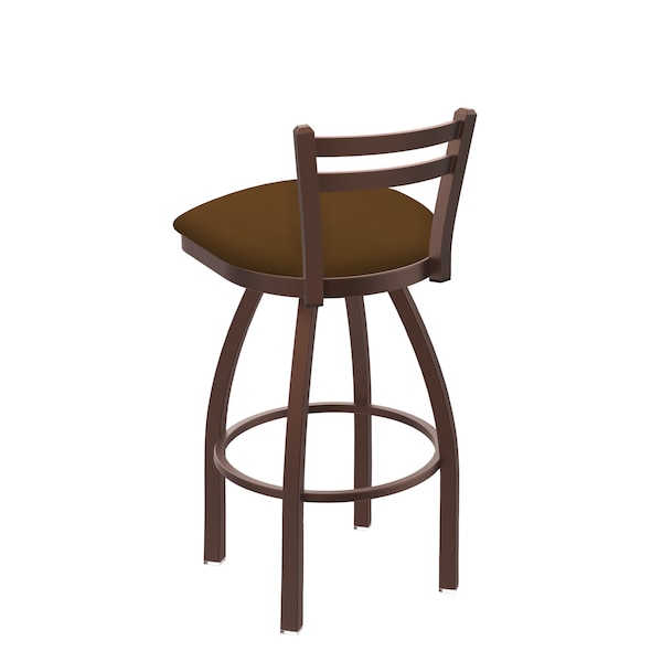 Holland Bar Stool Co 30" Low Back Swivel Bar Stool, Bronze Finish, Canter Thatch Seat - 41130BZ001