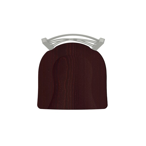 Holland Bar Stool Co 30" Swivel Bar Stool, Nickel Finish, Dark Cherry Oak Seat - 82030ANDCOAK