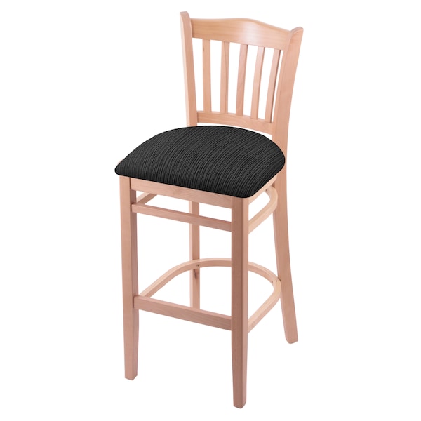 Holland Bar Stool Co 30" Bar Stool, Natural Finish, Graph Coal Seat - 312030NAT018