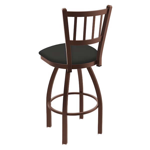 Holland Bar Stool Co 30" Swivel Bar Stool, Bronze Finish, Canter Iron Seat - 81030BZ008