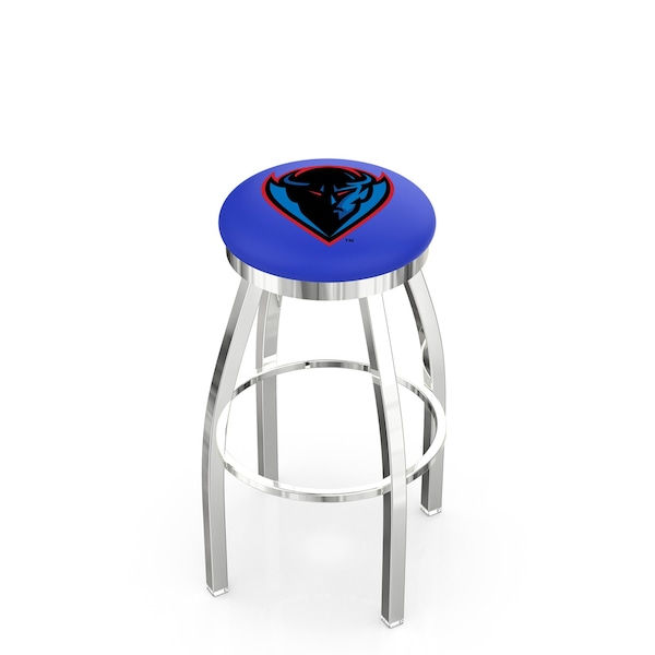 Holland Bar Stool Co 30" Chrome DePaul Swivel Bar Stool, Accent Ring - L8C2C30DEPAUL